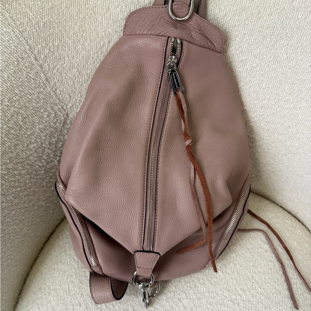 Rebecca Minkoff Pale Pink Leather Backpack